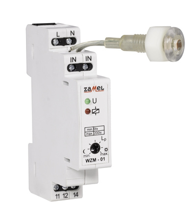 Automat zmierzchowy modułowy 16A 230V 0-200lx WZM-01/S1 Zamel EXT10000142