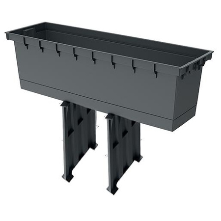 Doniczka z wkładem antracytowa URBI CASE TOWER DUC800T-S433