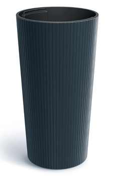 Doniczka z wkładem antracytowa Lumia Slim DLAS300-S433