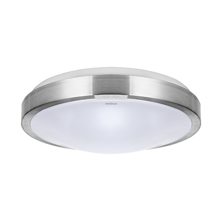 Plafon okrągły srebrny ALEX LED C 12W 840lm 4000K IP44 03562 Strühm