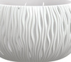 Doniczka ozdobna z wkładem biała Bowl Sandy DSK180-S449