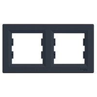 Ramka 2-krotna pozioma antracyt Asfora EPH5800271