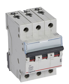 Wyłącznik nadprądowy 3P D 50A Legrand 605755