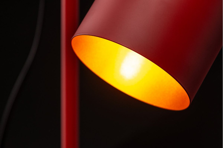 Lampka biurkowa czerwona SELVIA II 25W E14 250V IP20 GTV LB-SELVII-20-DEC