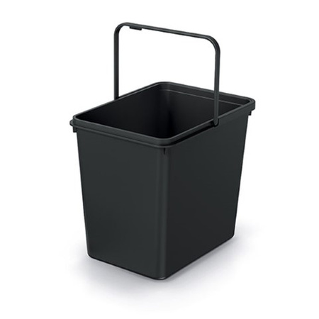 Kosz na śmieci bez pokrywko czarny 23L SYSTEMA BASICA Keden NKS23B-S411