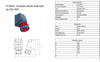 Gniazdo siłowe stałe 63A 5p IP65 F-elektro F7.0033