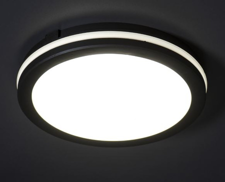 Plafon okrągły czarny LED BENO ECO 40W 4050lm 3000/4000/6500K IP54 Kanlux 38387