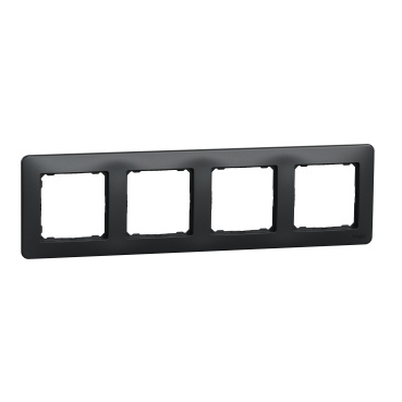 Ramka 4-krotna czarny antracyt Sedna Design SDD314804 Schneider