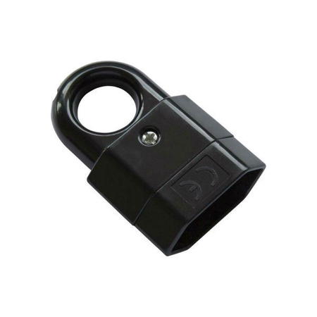 Gniazdo przenośne z uchwytem bez uziemienia czarne Elgotech GP2C