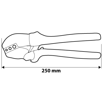 Praska do zaciskania końcówek konektorowych 22-10AWG NEO 01-503
