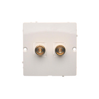 Gniazdo głośnikowe pojedyncze białe Basic BMGL2.02/11 Kontakt-Simon