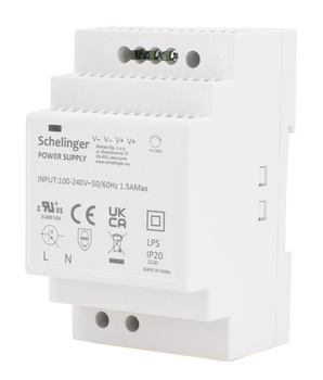 Zasilacz na szynę DIN TH-35 12V DC 54W  Bemko A21-LDD054-3P-12V