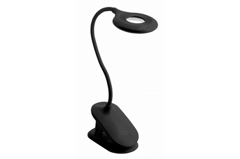 Lampka biurkowa czarna ściemnialna RINGO 4W 200lm 3000K-6000K GTV LB-RIN4W-10-DEC