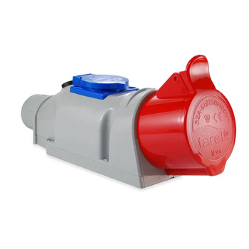 Zestaw stacjonarny z gniazdami 32A/400V 3P+Z i 10A/230V 2P+Z Tarel