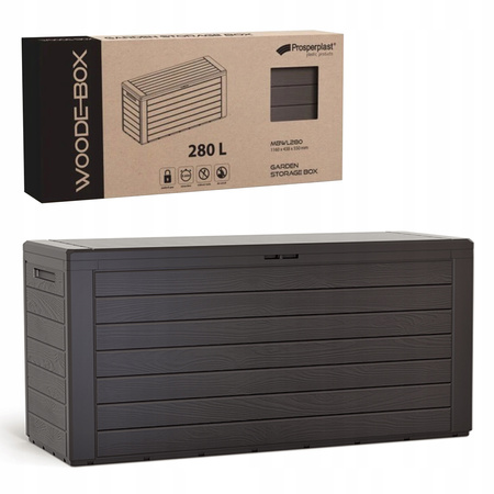 Skrzynia ogrodowa brązowa WOODEBOX MBWL280-440U