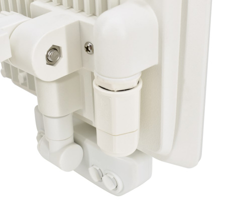 Naświetlacz LED biały z czujnikiem 10W 900LM 4000K IP65 Bemko C65-LFX-010WH-4K-PIR