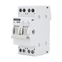 Przełącznik instalacyjny sieć-agregat I-0-II 63A 2-moduły Schelinger  A11-SF-2P-063