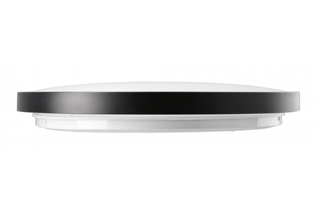 Plafon okrągły czarny ATOL LED 32W 2560lm 4000K 400mm 240V IP54 GTV LD-ATOL32W-NW-10