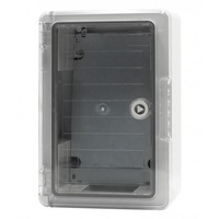 Szafa z tworzywa ABS IP65 szara 200 x 300 x 130 mm drzwi przeźroczyste F1.0127 F-elektro