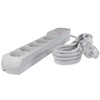 Przedłużacz przeciwprzepięciowy 5-gniazd 3m szary 10A 2300W Plastrol W-100035