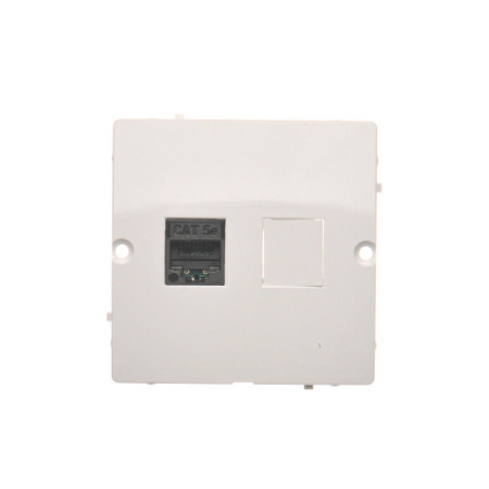 Gniazdo komputerowe pojedyncze RJ45 białe Basic BMF51.02/11 Kontakt-Simon
