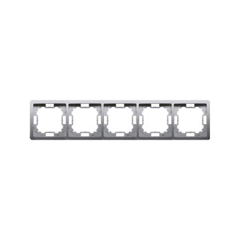 Ramka 5-krotna stal inox Basic BMRC5/21 Kontakt-Simon