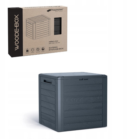 Skrzynia ogrodowa antracytowa 190L WOODEBOX MBWL190-S433