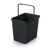 Kosz na śmieci bez pokrywko czarny 23L SYSTEMA BASICA Keden NKS23B-S411