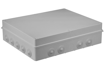 Puszka natynkowa hermetyczna IP55 szara 18 -dławików 460x380x120mm Pawbol S-BOX 806