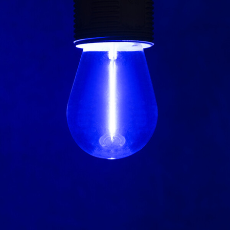 Żarówka LED 8W 8lm E27 ST45 do girland niebieska Kanlux 26039