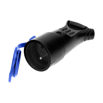 Gniazdo gumowe hermetyczne 2P+Z IP44 czarne Orno OR-AE-1370