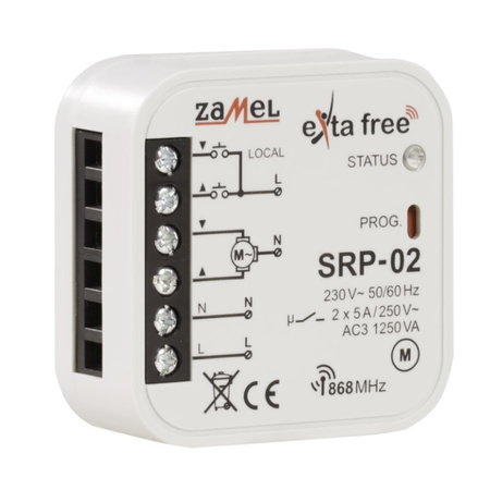 Sterownik rolet dopuszkowy SRP-02 Zamel EXF10000079