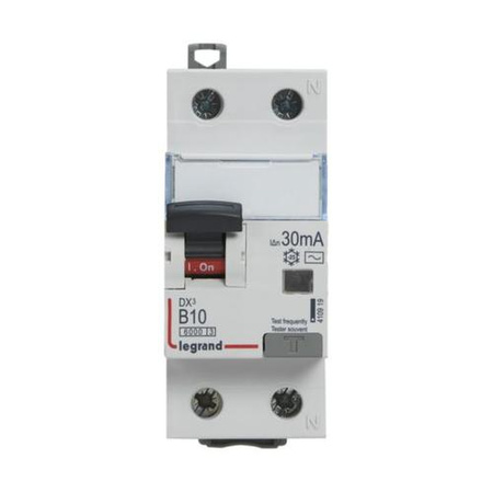 Wyłącznik różnicowonadprądowy  2P B 10A 30mA DX3 Legrand 410919