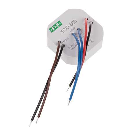Ściemniacz oświetlenia LED 36W 12V DC z pamięcią kapsułka fi55mm F&F SCO-803