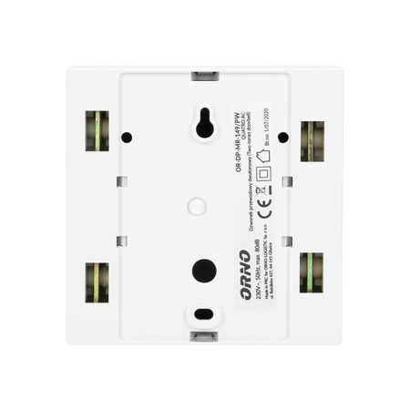Dzwonek elektromechaniczny dwutonowy biały QUARTO OR-DP-MR-149/PW 