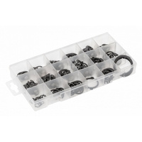 Zestaw wewnętrznych i zewnętrznych pierścieni blokujących 225 szt. Hogert HT8G503