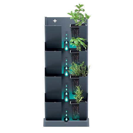 Ogród wertykalny stojący antracytowy MINI CASCADE IO1W200-S433