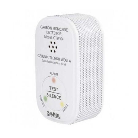 Czujnik tlenku węgla z wbudowaną baterią CTW-04 Zamel GAR10000058