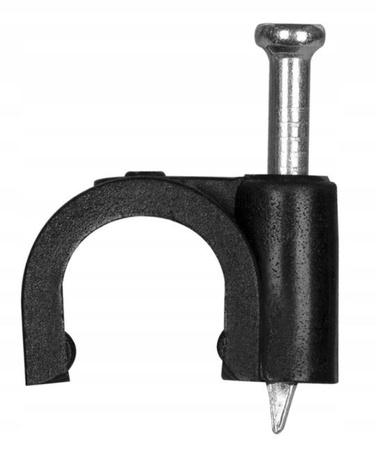 Uchwyt kablowy 7 mm czarny Pawbol H.7005C opk=100szt