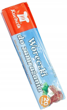 Worki na mrożonki przeźroczyste 3,5L 25x35cm 20szt Kuchcik