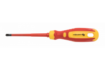 Wkrętak płasko-krzyżowy SLIM izolowany 1000V PH1/SL5 100mm Hogert HT1S973