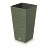 Doniczka z wkładem ziemisty zielony Doniczka Furu Square DFSH350-5615C