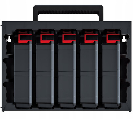 Szafka z 5 organizerami i przegrodami Tager Case Kistemberg KTC30256S-S411