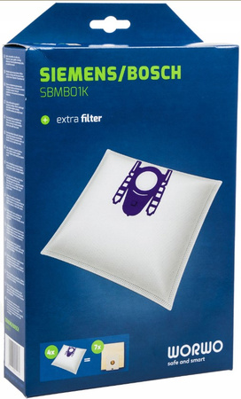 Worki do odkurzacza syntetyczne Worwo SBMB01K 4 szt.