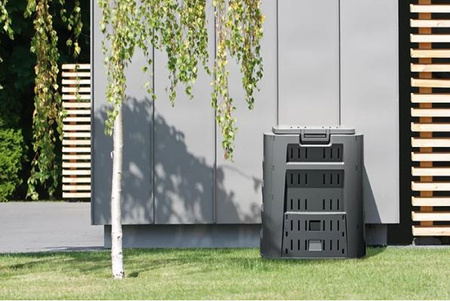 Kompostownik na odpady zielone czarny 320L CompoGreen IKST320C-S411