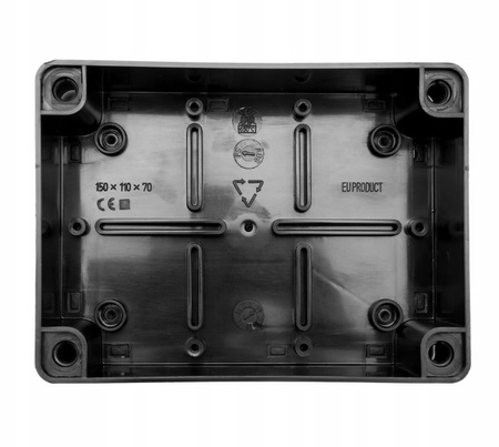 Puszka natynkowa hermetyczna czarna IP65 150 x 110 x 70mm Pawbol S-BOX 316C