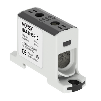 Złączka szynowa czarna 6-95mm Morek MAA1095S10