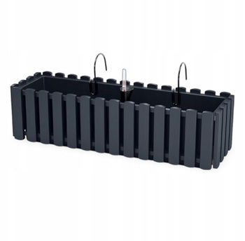 Doniczka balkonowa prostokątna antracytowa BOARDEE FENCYCASE W DDEF600W-S433