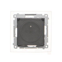 Gniazdo pojedyncze z uziemieniem IP44 czarny mat Simon 55 TGZ1BCZ.01/149A Kontakt-Simon