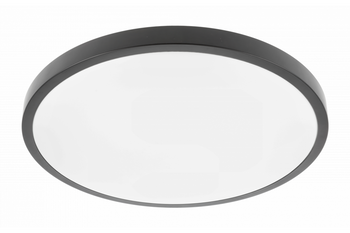 Plafon okrągły czarny ATOL LED 32W 2560lm 3000K 400mm 240V IP54 GTV LD-ATOL32W-WW-10